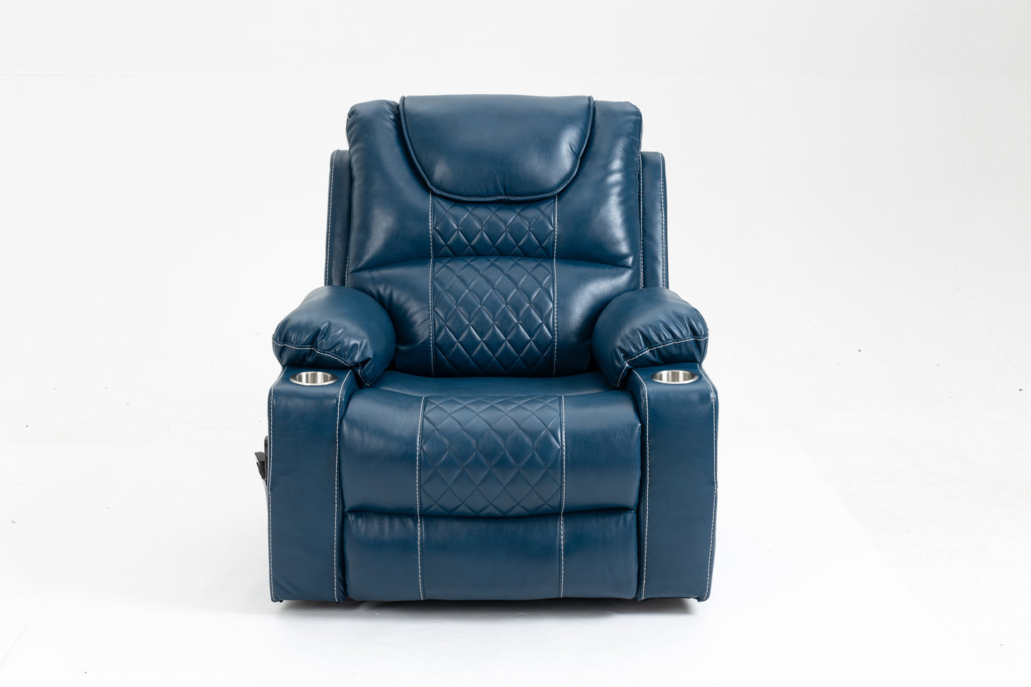 Morris Power Lift Recliner Motion Reclining Chair - Blue