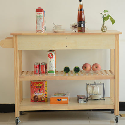 Vintage Kitchen Island & Kitchen Cart  - Natural