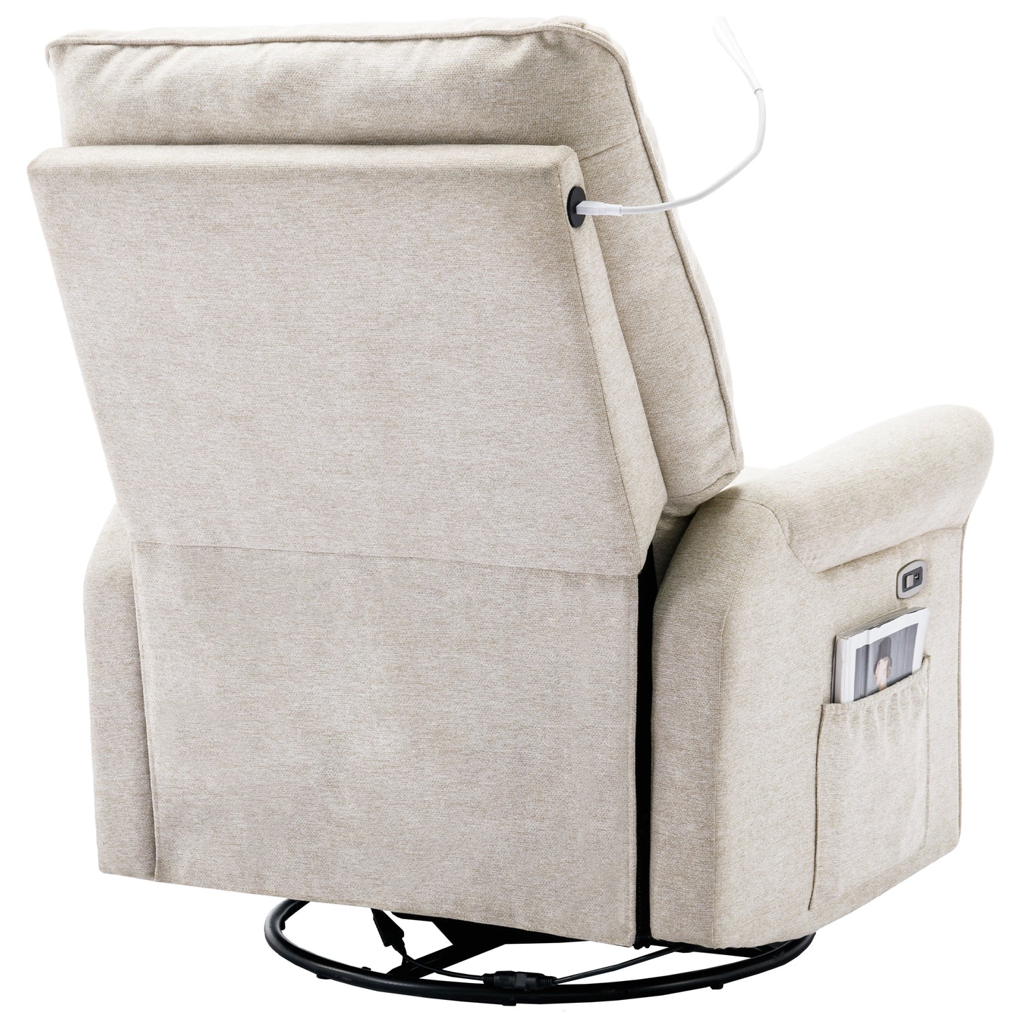 Vo 270 Degree Swivel Recliner Chairs - Cream