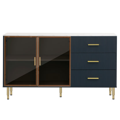 Finch Sideboard Buffet - Navy Blue