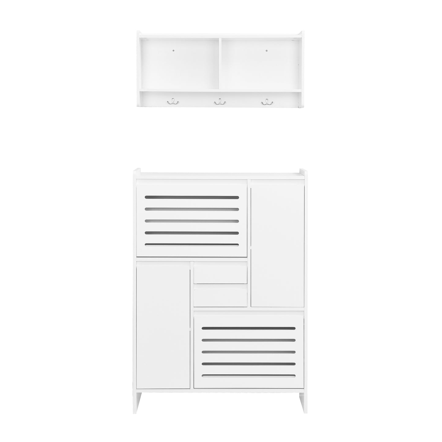 Haru Multi-Functional Shoe Cabinet - White