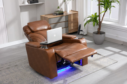 Orbit Power Motion Recliner -  Light Brown