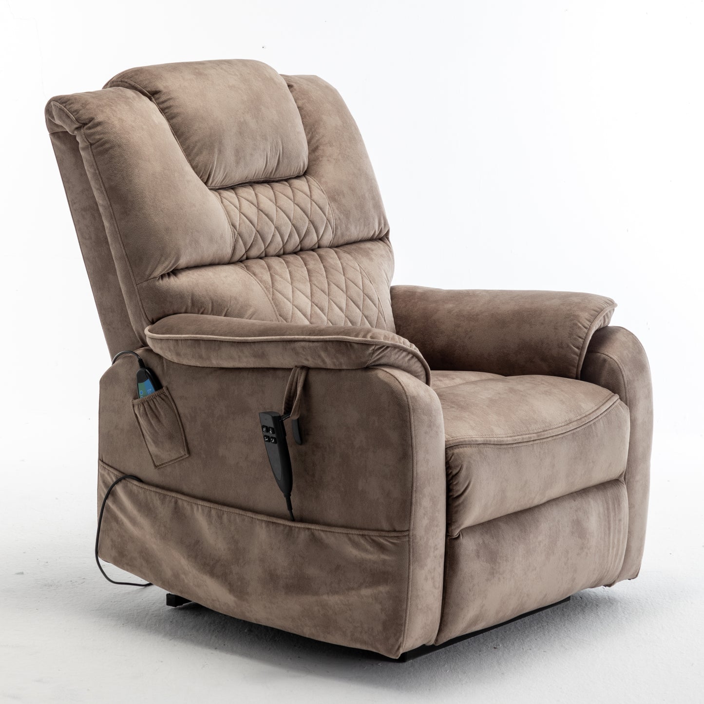 Eriga Power Lift Recliner Chair (180 degree lying flat) - Brown