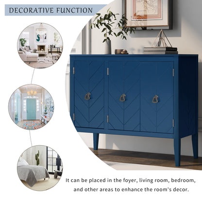 Delena Accent Storage Cabinet - Navy Blue