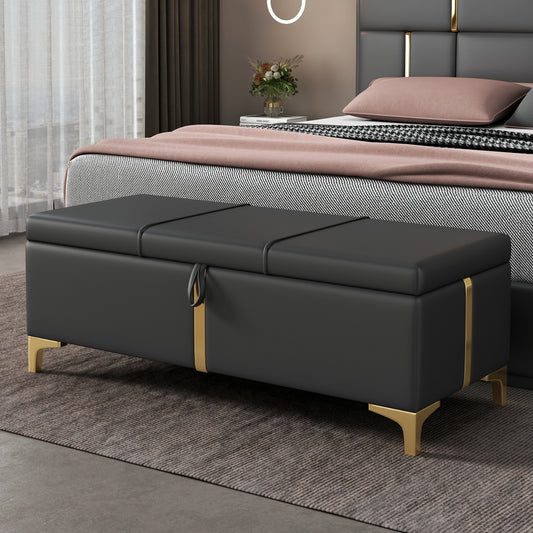 Lamo Upholstered Storage Ottoman Bench