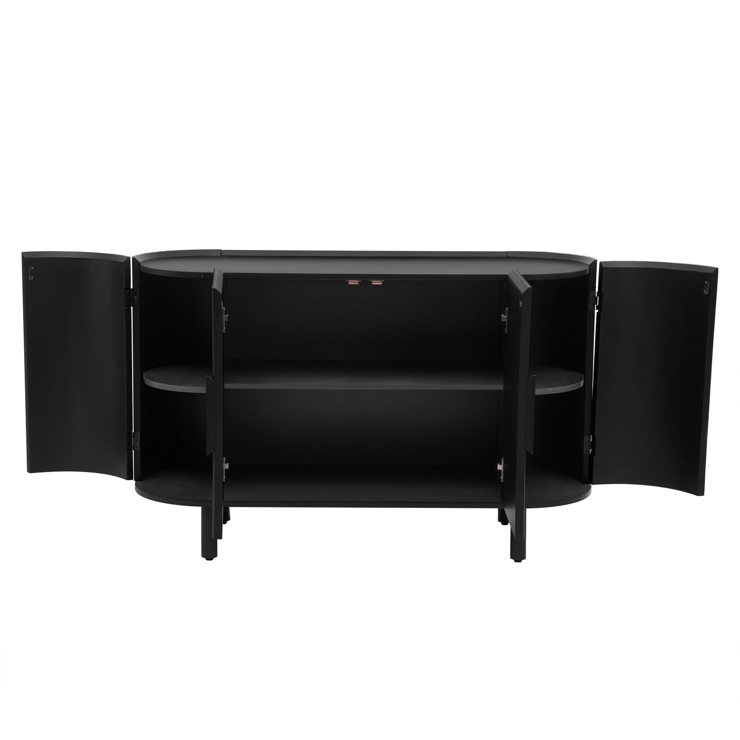 U Storage Sideboard Cabinet - Black