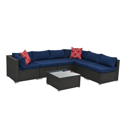 Vito Outdoor Patio Seating Set - Blue