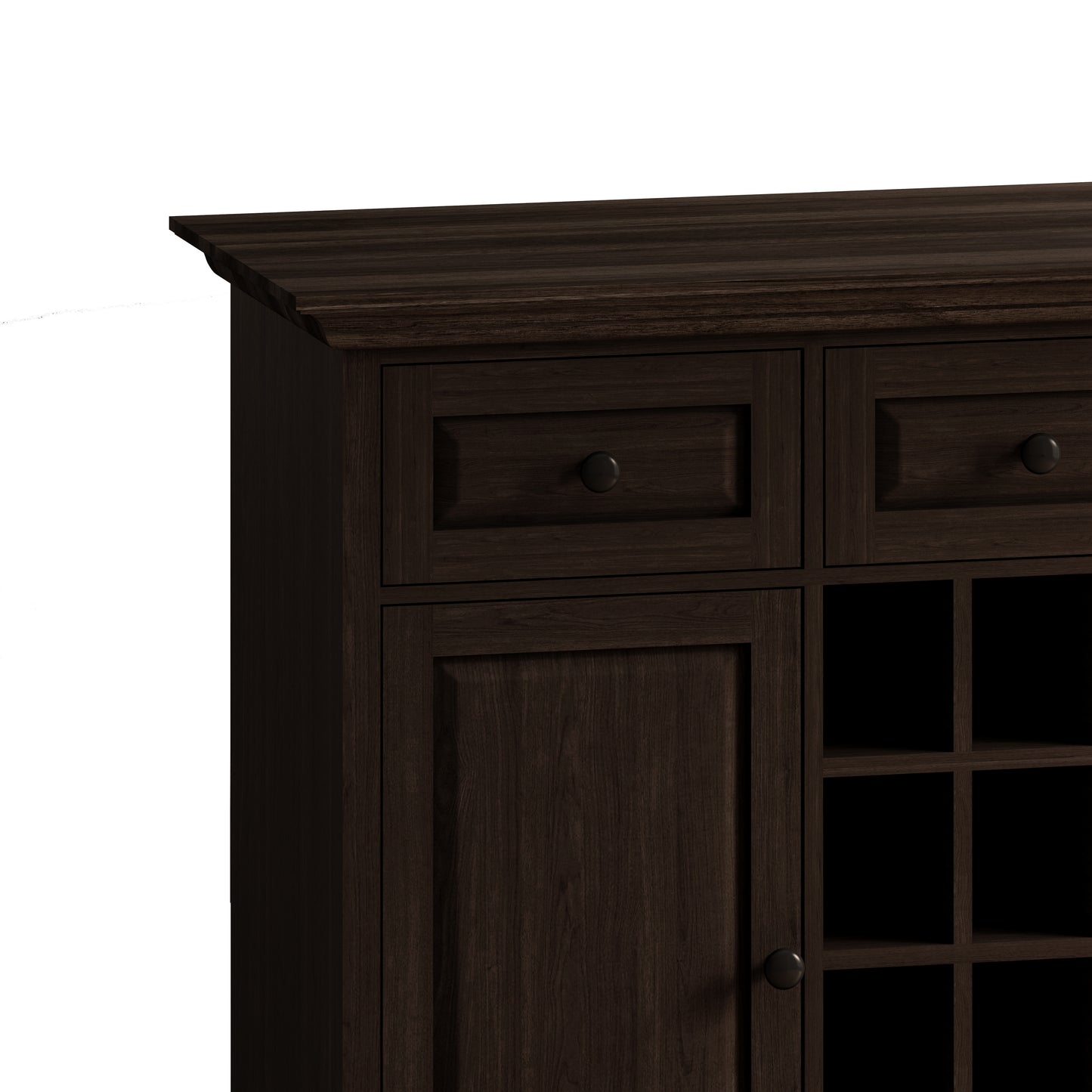 Quintero 3-Drawer 2-Door Storage Cabinet  - Brown