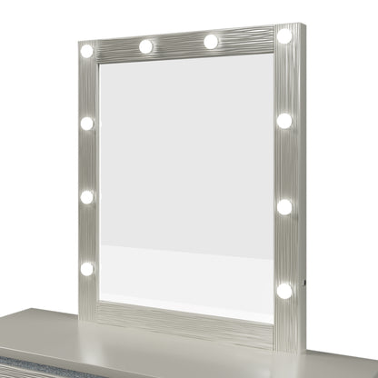 Silverwood Crystal Dresser & Mirror with Crystal Handle LED Lights Mirror
