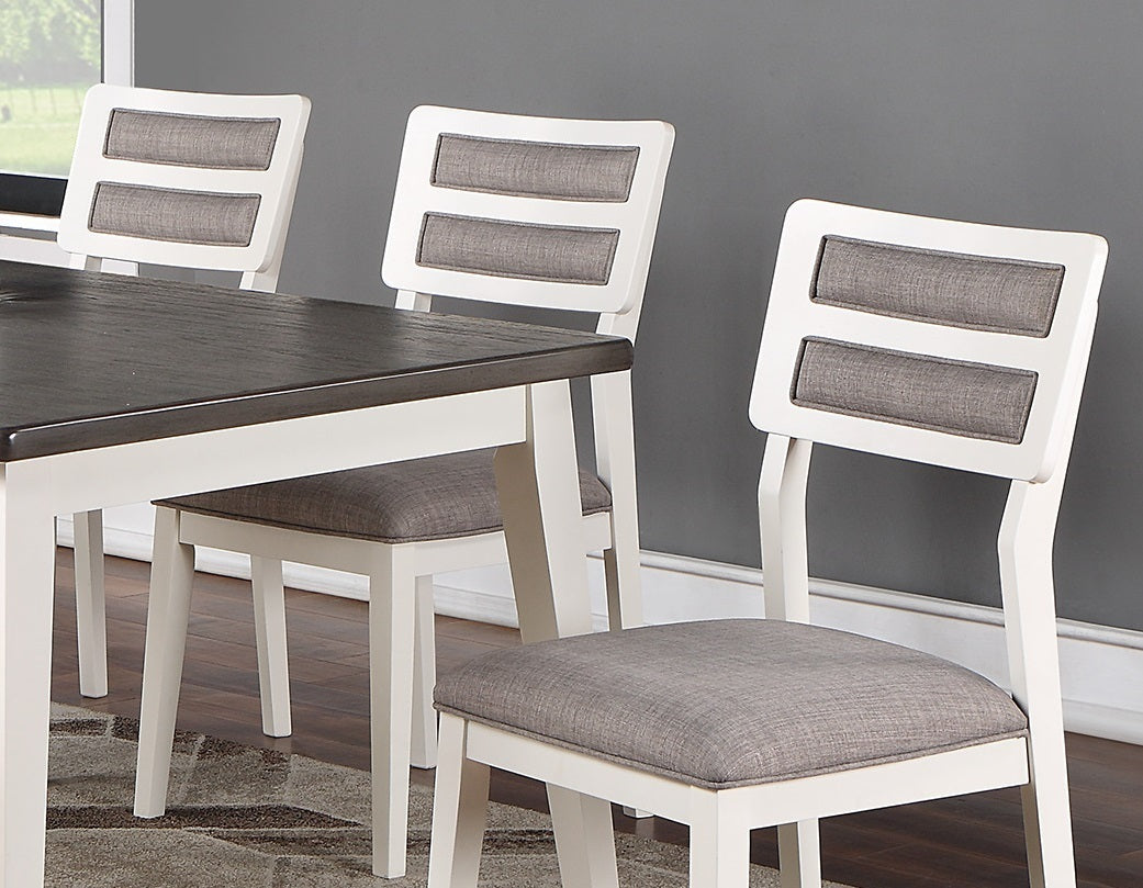 Carlson Dining Chair (Set of 2) - White+Gray