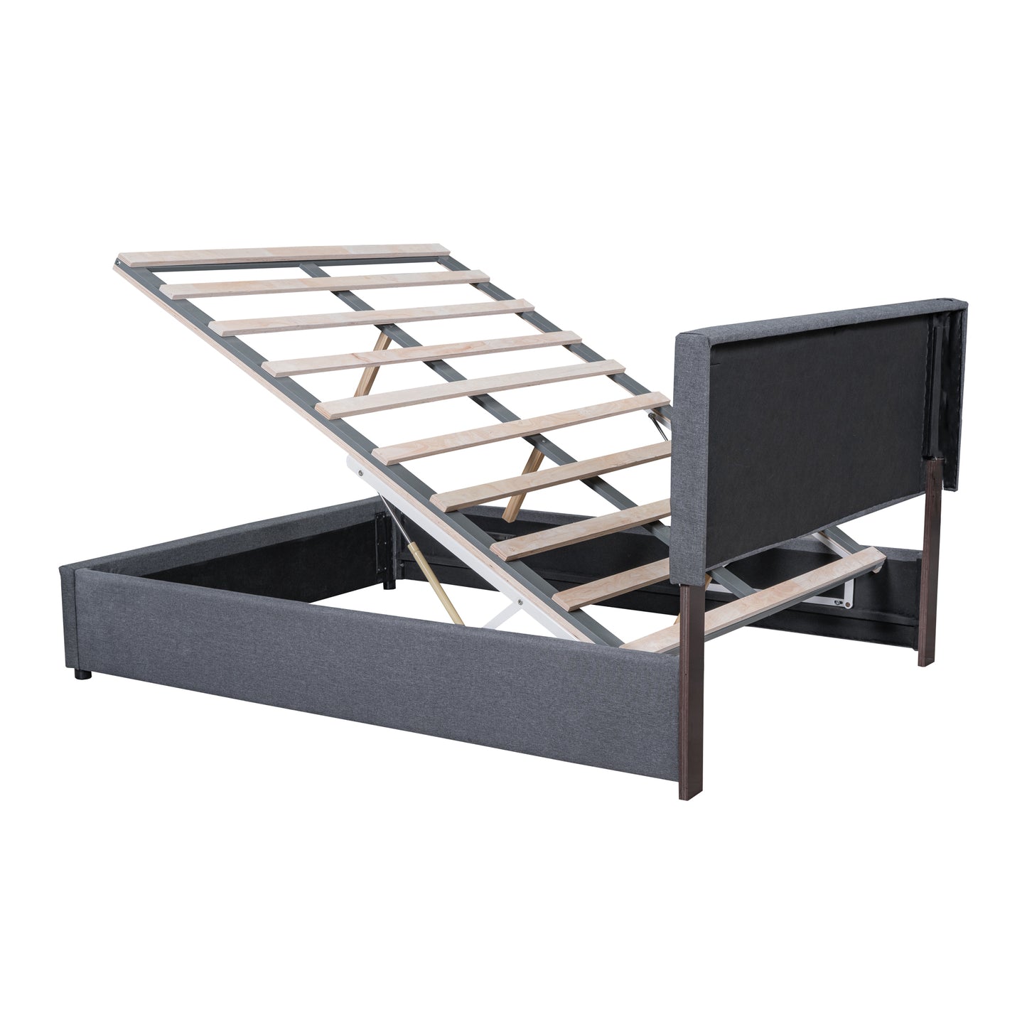 Ps Full Size Storage Bed w Hydraulic System - Gray