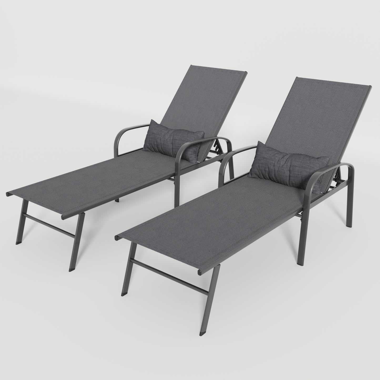 Casas Outdoor Patio Lounge (Set of 2) - Gray