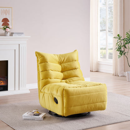 Seraphina Rotatable Recliner Chair - Yellow