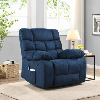 Jovan Power Recliner with Massage - Blue