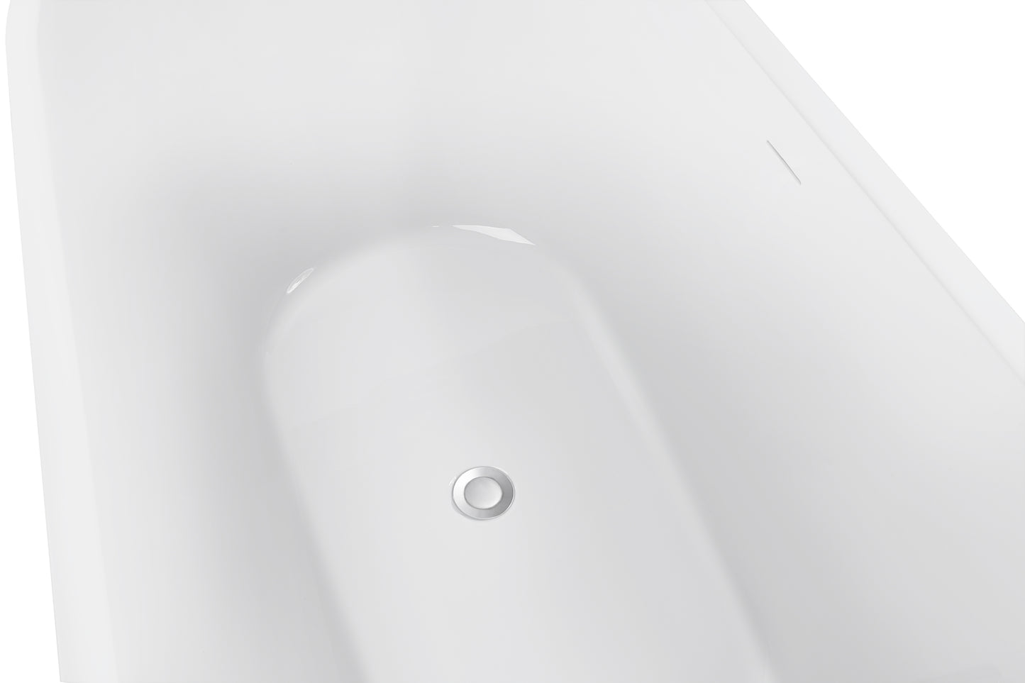 Maya 62" Acrylic Freestanding Soaking Bathtub  - White