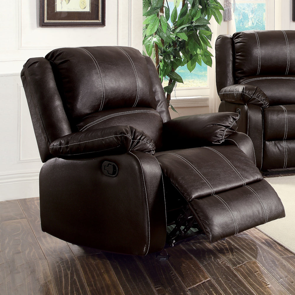 Zuriel Motion Rocker Recliner - Brown