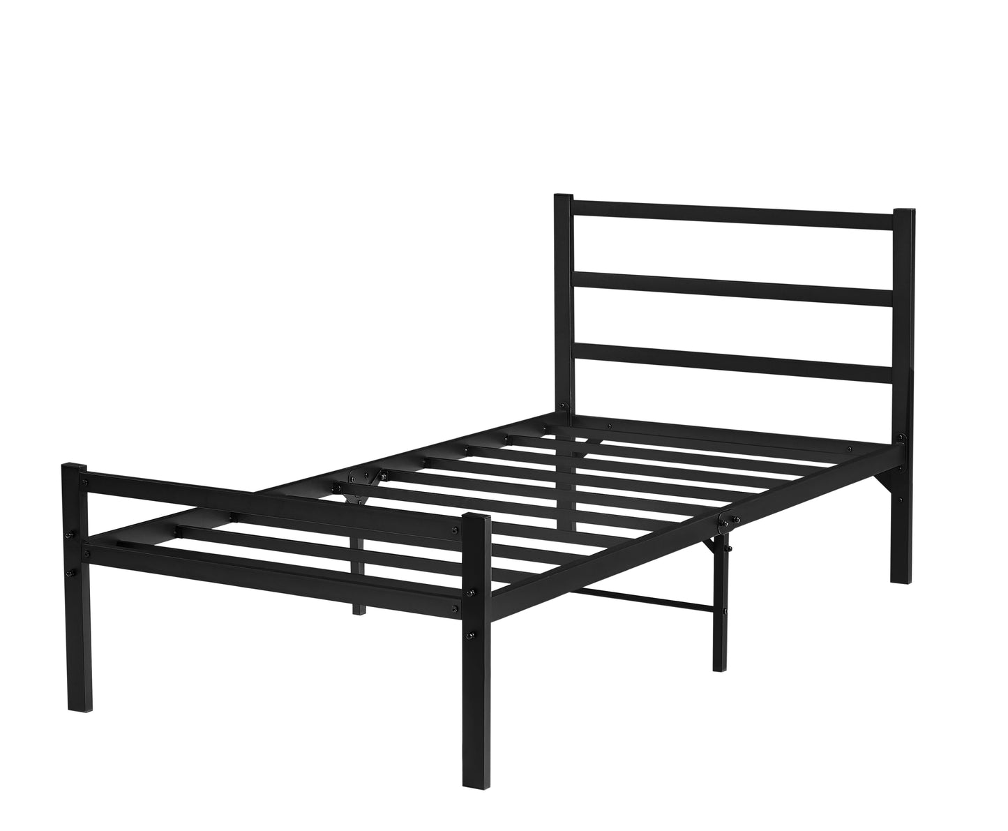 Indori Twin Size Platform Bed Frame - Black