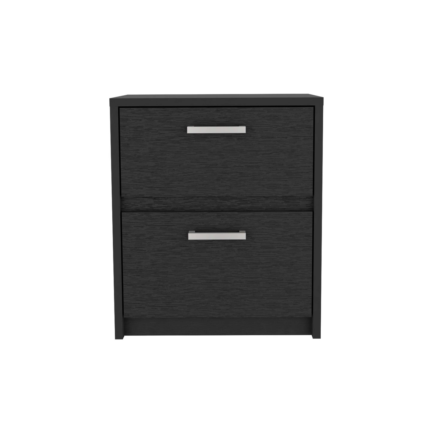 Trivor 2 Drawers Nightstand - Black