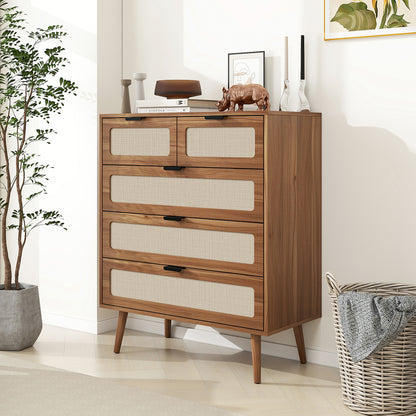 Keith II 5 Drawer  Accent Storage Cabinet - Walnut