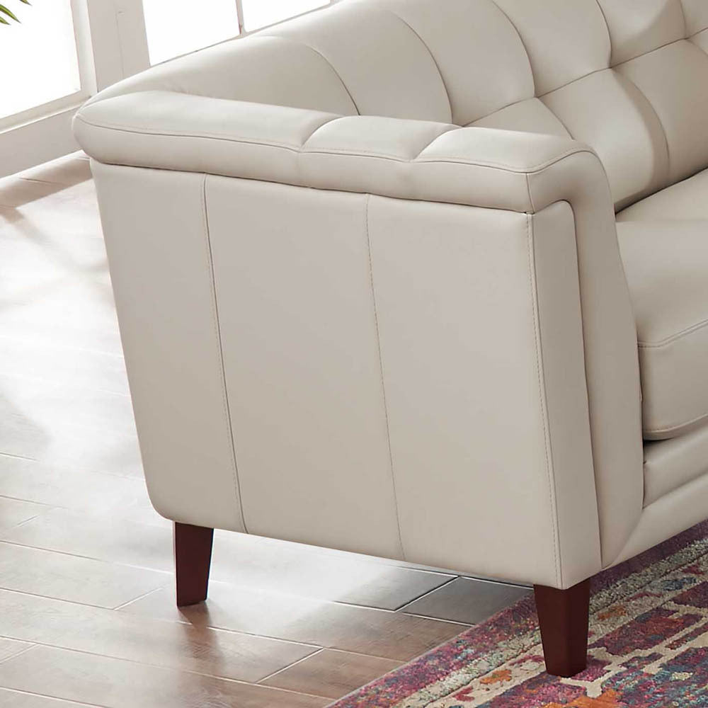 Arvo Leather Loveseat - Beige