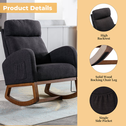 Frazer Rocking Chair - Black