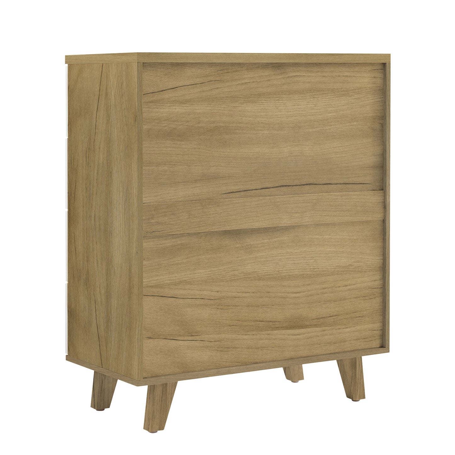 Olson III Drawer Dresser Cabinet - White Oak