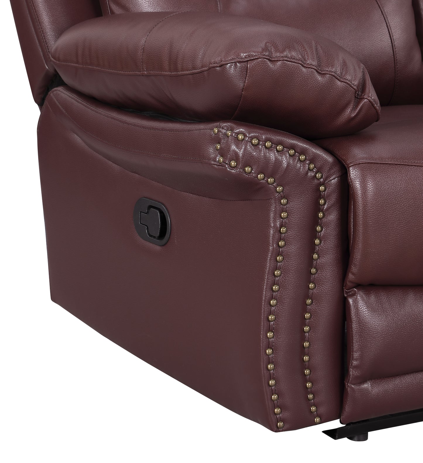 Rowan Reclining Console Loveseat - Burgundy