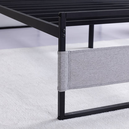 Ovi Queen Size Metal Bed Frame - Gray