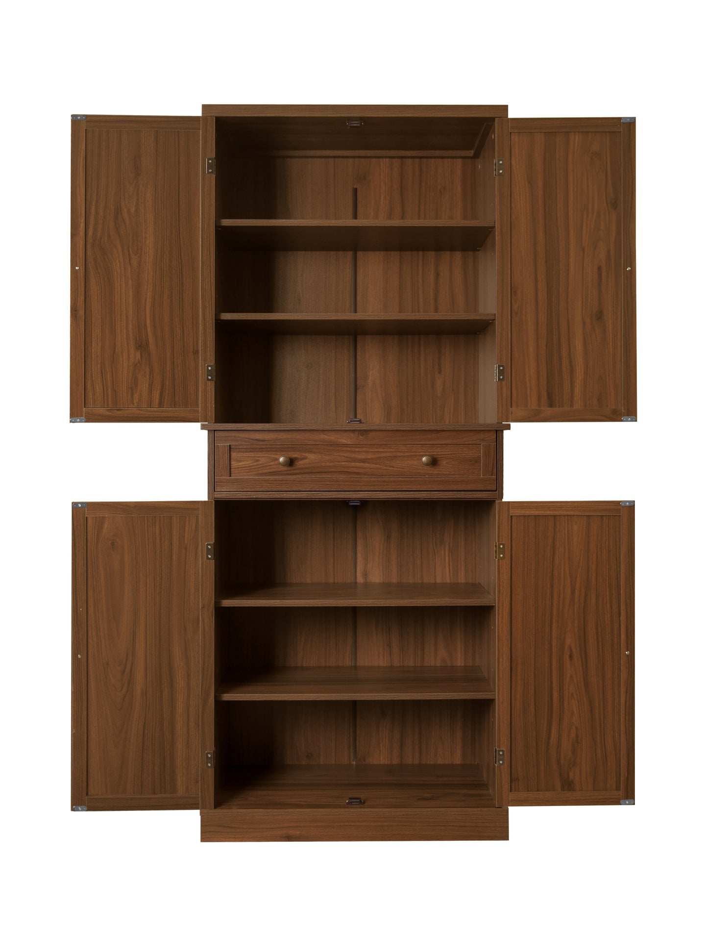 Robu 4 Door Cabinet with 1 Drawer - Walnut