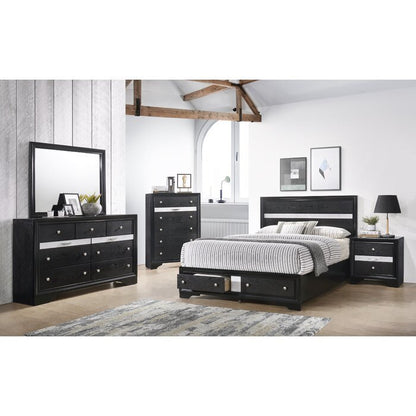 Matrix King Size Storage Bed - Black