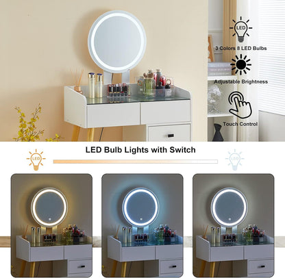 Mina Dressing Table with LED