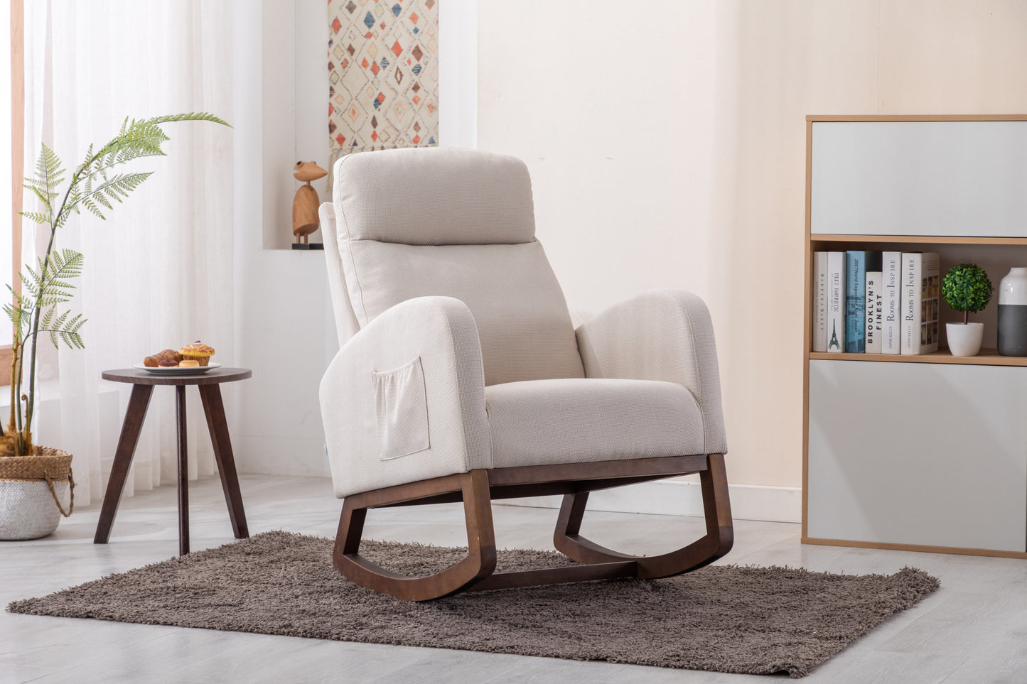 Frazer Rocking Chair - Beige