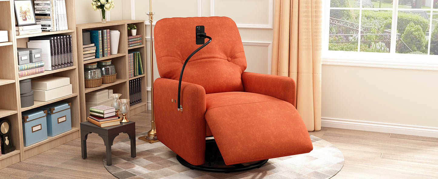 Dax Electric Rocking Motion Recliner - Orange