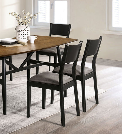 Glover Dining Chair (Set of 2) - Black+Gray