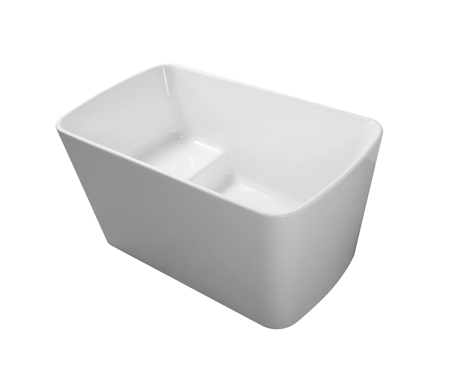 Rinny 49'' Freestanding Japanese Soaking Bathtub with Built-in Seat