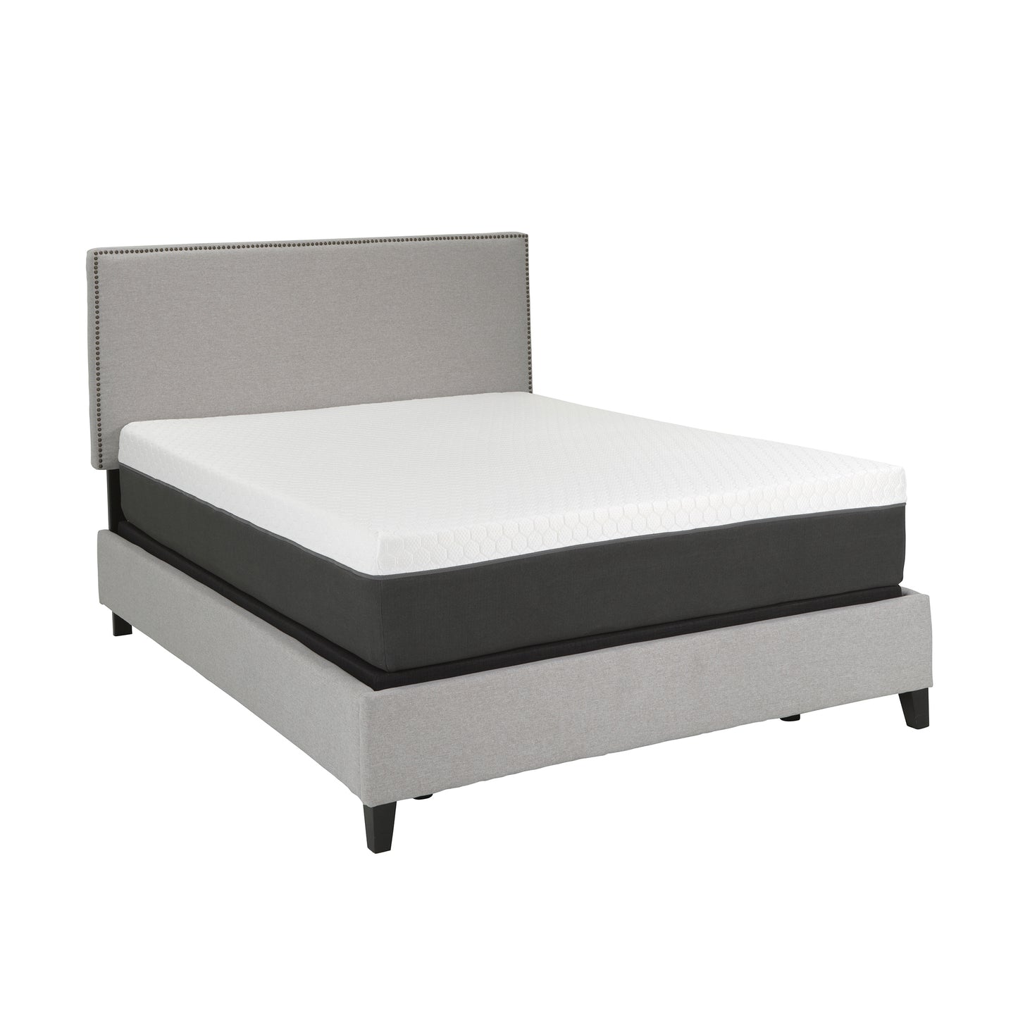 Zone Gel-Infused Reactive Memory Foam 12" Split Head Mattress - California King