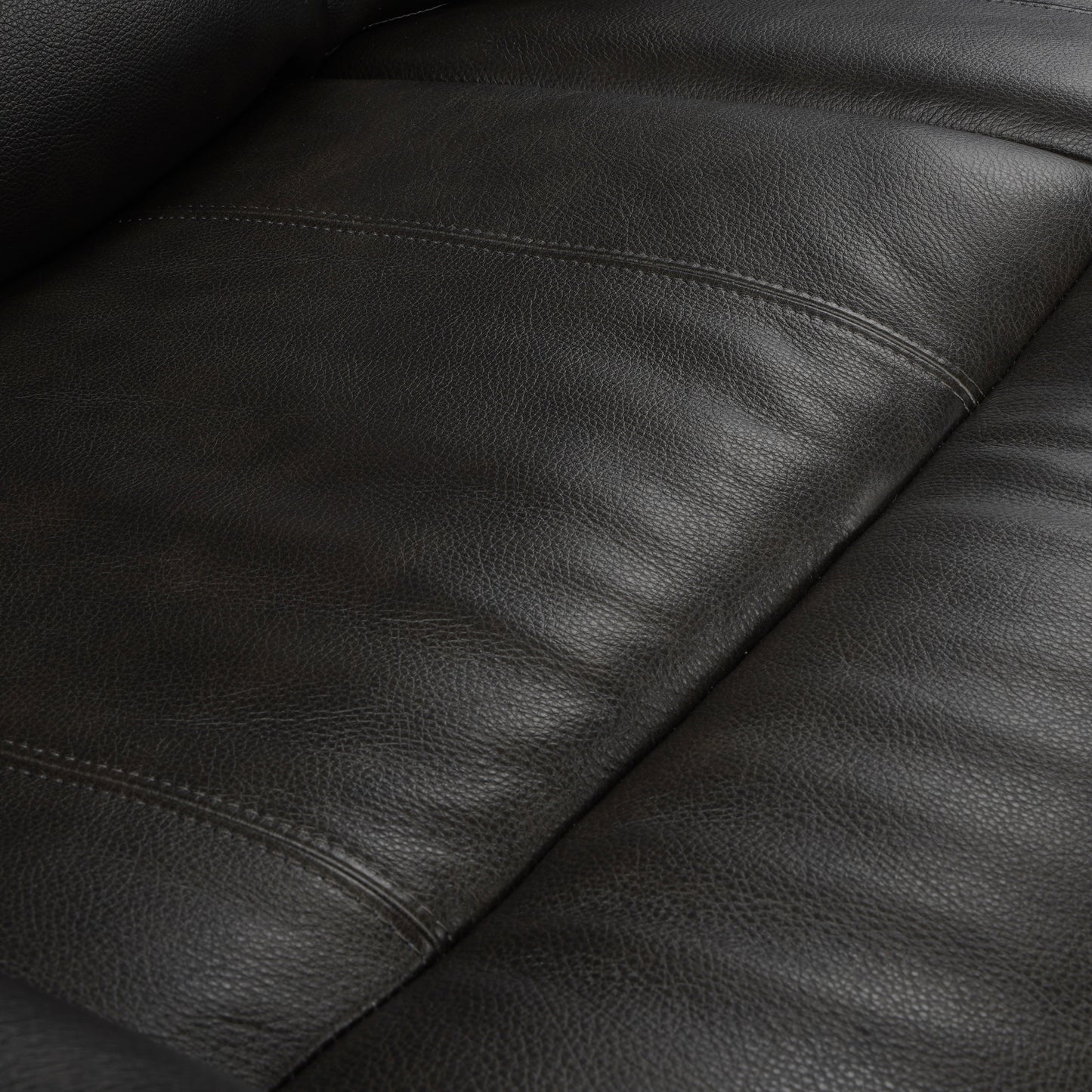 Zarno Genuine Leather Power Recliner  - Black