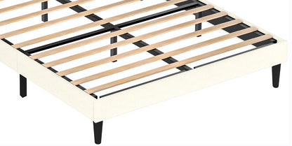 Vito Full Size Platform Bed Frame - Beige