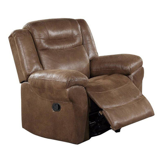 Betty 41 Inch Manual Recliner Armchair - Brown