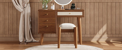 Zano Makeup Vanity Set - Walnut