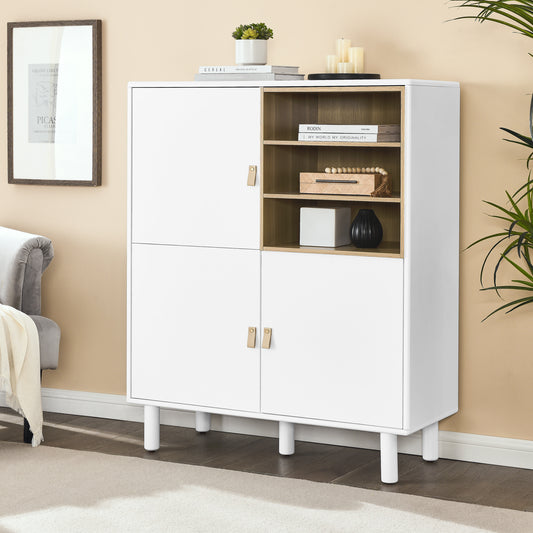 Giga Storage Wooden Cabinet - White