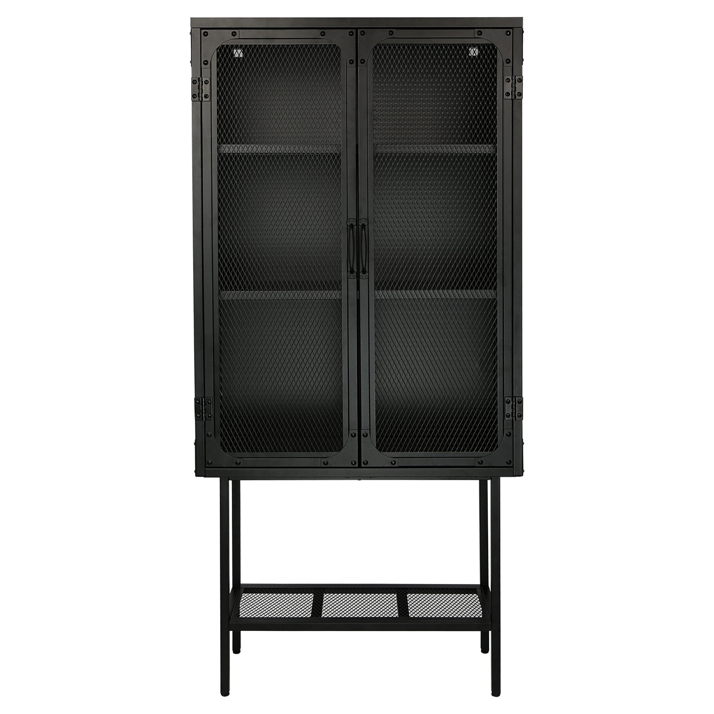 Laso II Mesh Door Cabinet - Black