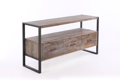 Rift Reclaimed Wood Media TV Console - Gray