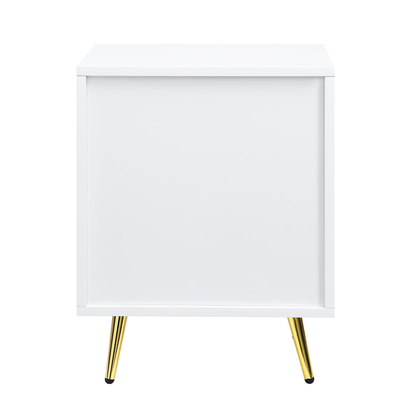 Gaines High Gloss Nightstand - White