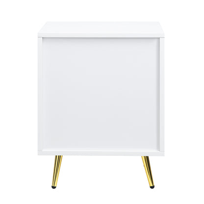 Gaines High Gloss Nightstand - White