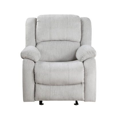 Anya Solid Wood Frame Reclining Chair - Gray