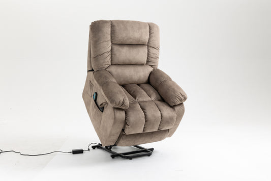 Kiara Recliners Lift Chair - Beige+Brown