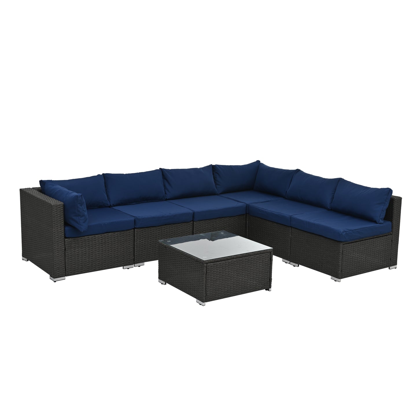 Vito Outdoor Patio Seating Set - Blue