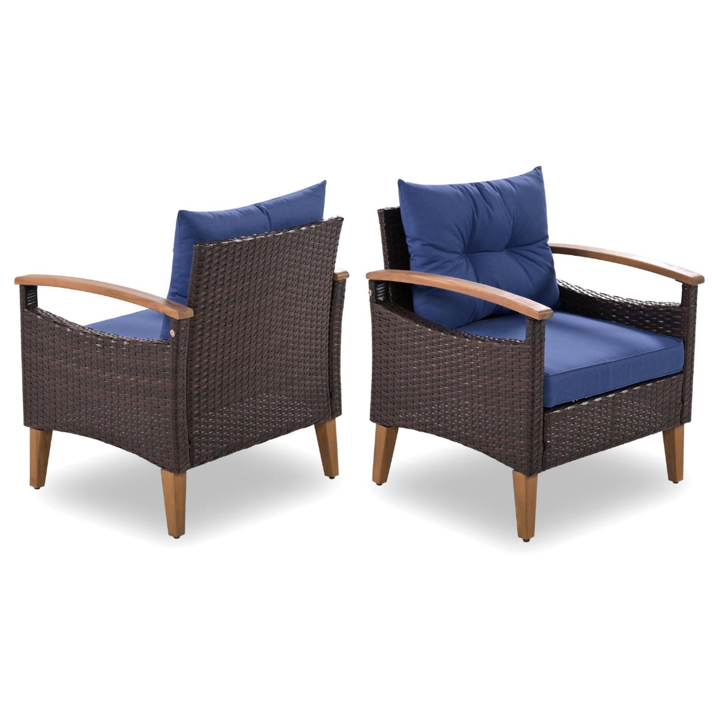 GO 4 Pc Outdoor Patio Seating Set - Blue