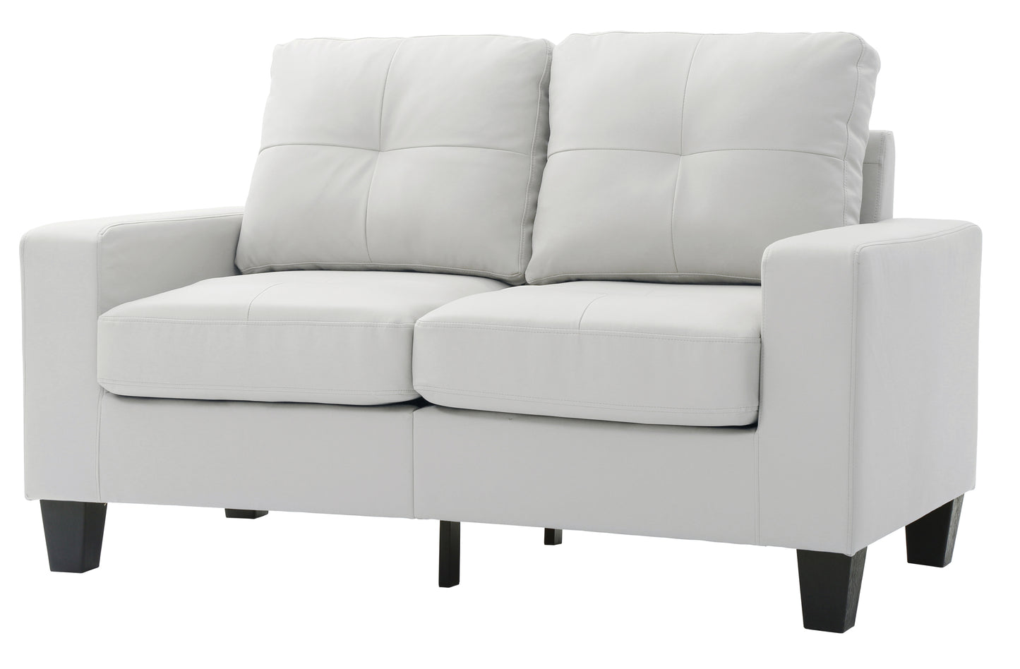 Newbury Modular Loveseat - White